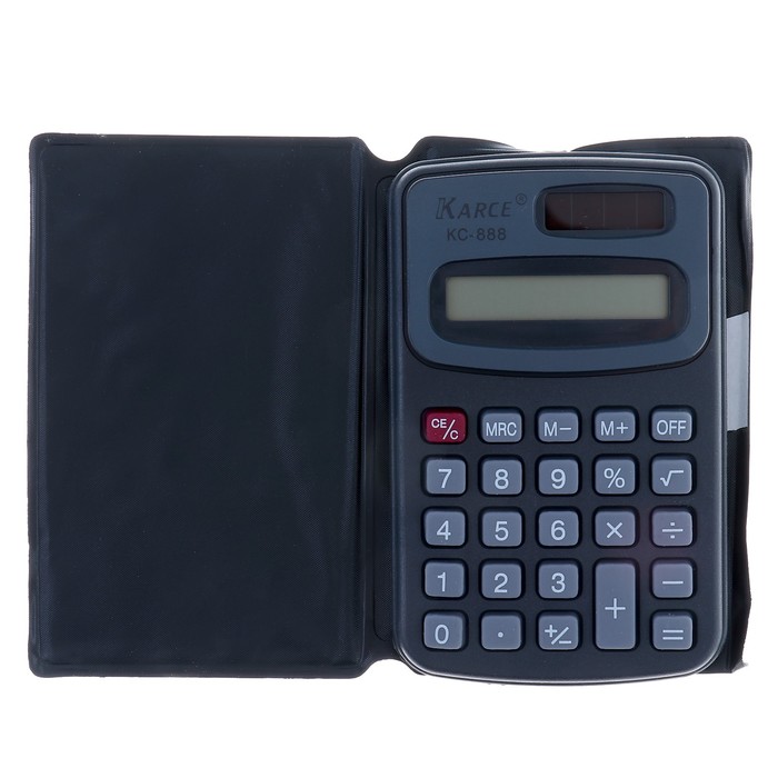 Калькулятор карманный с чехлом 8 - разрядный, KC - 888, двойное питание оптом