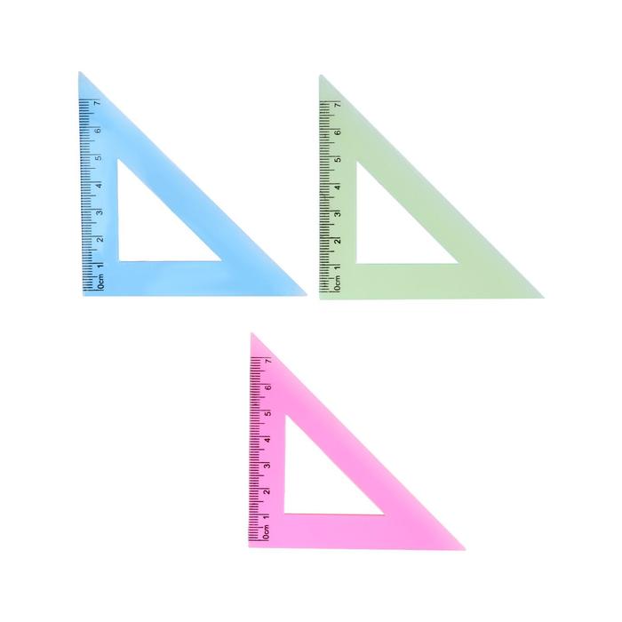 Треугольник "Neon" 7 см, 45°, МИКС оптом