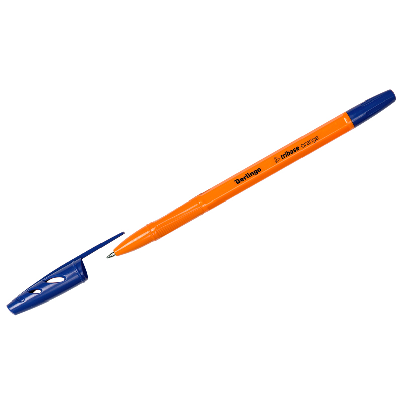 Ручка шариковая Berlingo "Tribase Orange" синяя, 0 оптом