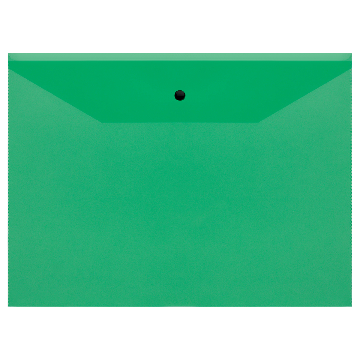 Папка-конверт на кнопке СТАММ А4, 120мкм, пластик, оптом