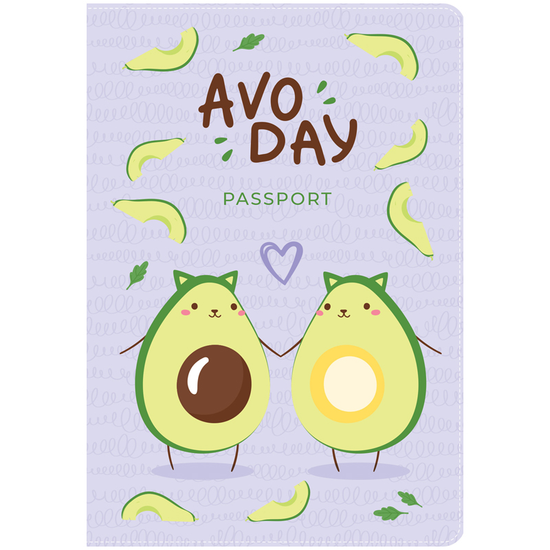 Обложка для паспорта MESHU "AvoDay", ПВХ, 2 карман оптом
