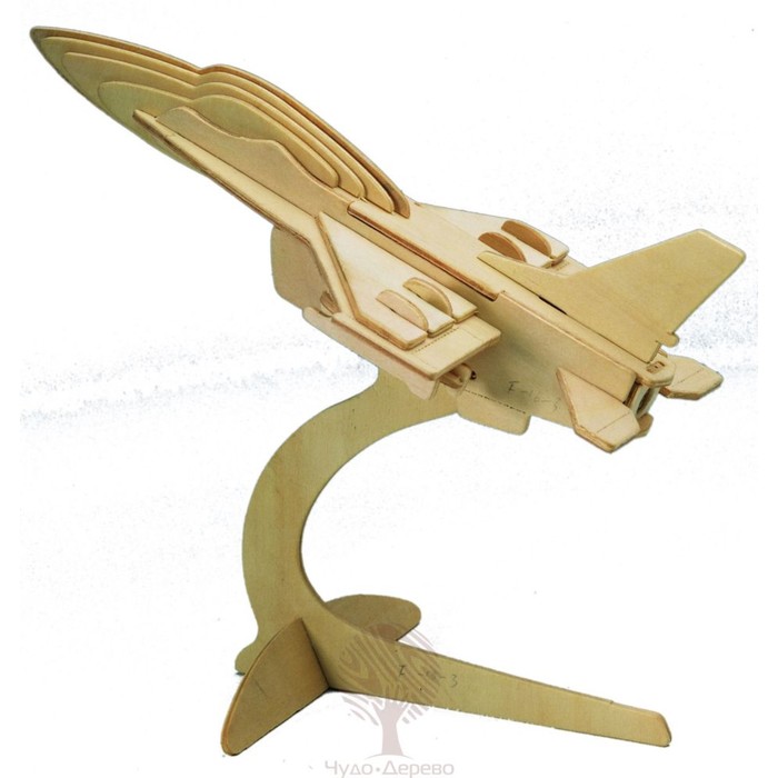 Сборная деревянная модель «Самолет F16» оптом