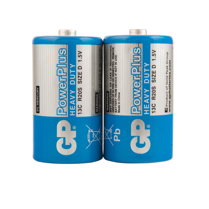 Батарейка GP PowerPlus D (R20) 13G солевая, OS2 оптом