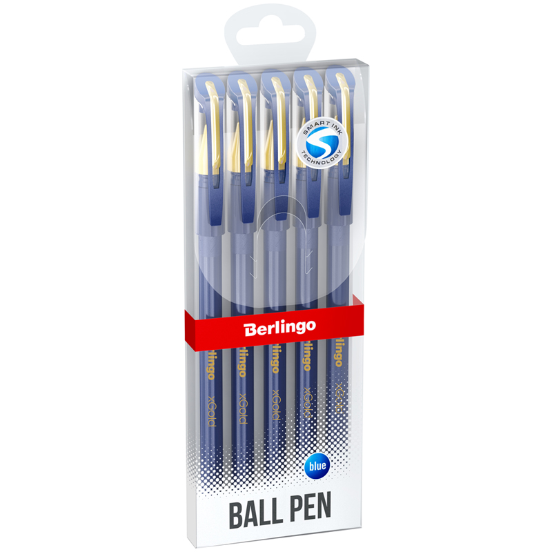 Ручка шариковая Berlingo "xGold" синяя, 0,7мм, иго оптом