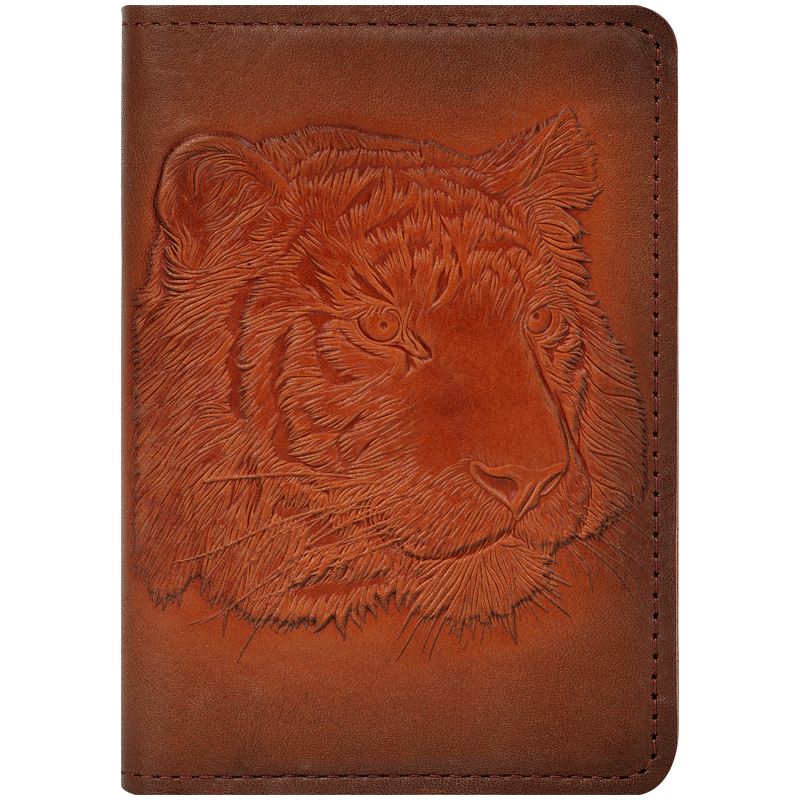 Обложка для паспорта Кожевенная мануфактура "Тигр" оптом