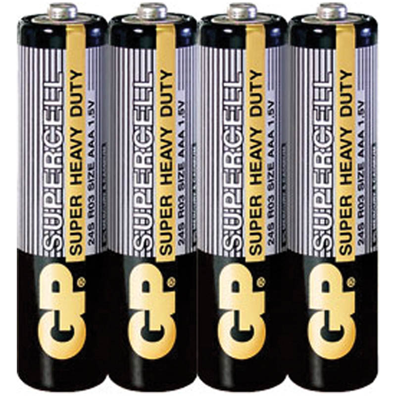 Батарейка GP Supercell AAA (R03) 24S солевая, OS4 оптом
