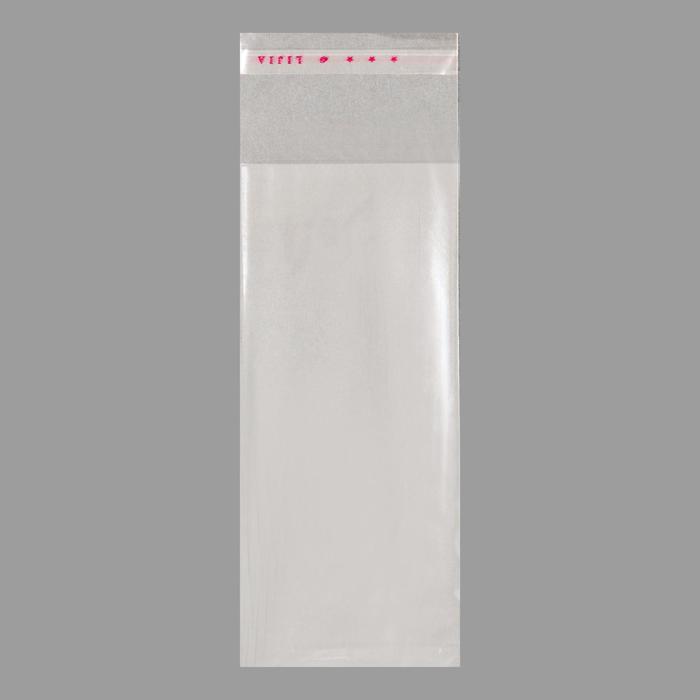 Пакет БОПП с клеевым клапаном, прозрачный 6 х 14/4 см, 25мкм оптом