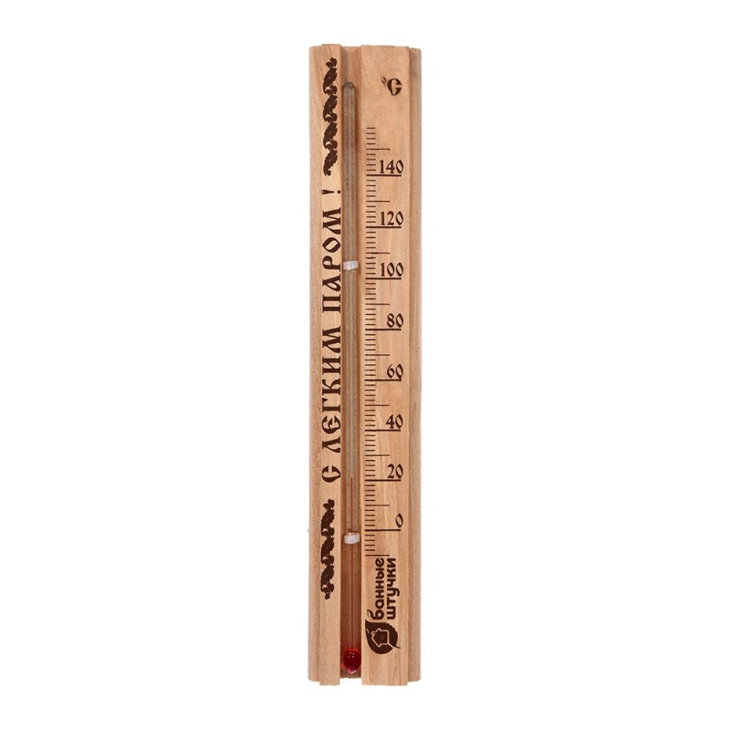 Термометр С легким паром!21x4x1, 5см для бани и сауныБанные штучки, 18018 оптом