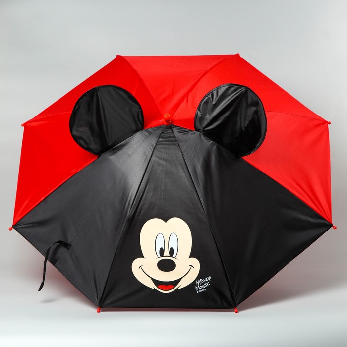Зонт детский с ушами «Микки Маус» ? 70 см оптом