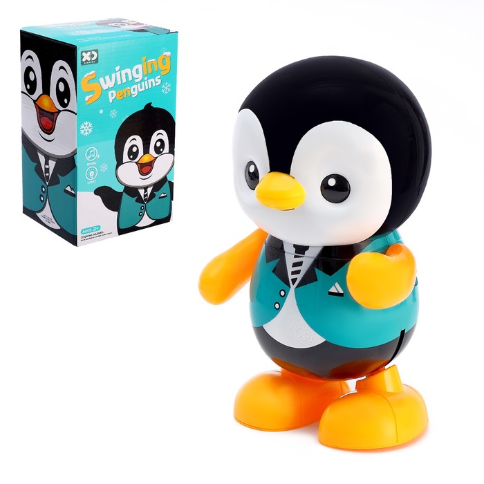 Игрушка «Пингвинёнок», работает от батареек, танцует, световые и звуковые эффекты оптом