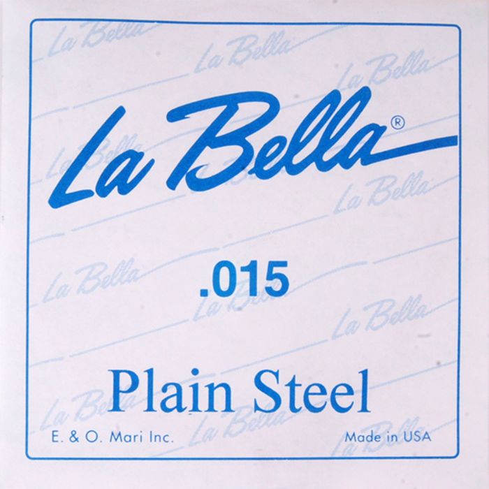 Отдельная стальная струна La Bella PS015 без оплетки, 015 оптом