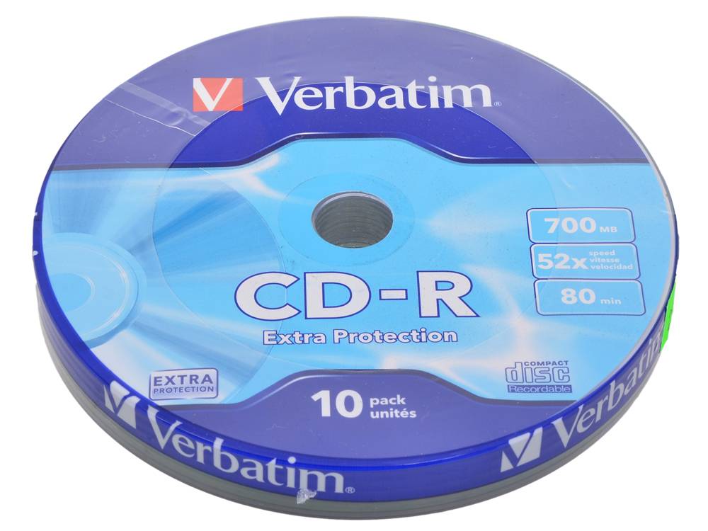 Диск CD-R VS 700 Мб 52х Shrink/10 шт оптом
