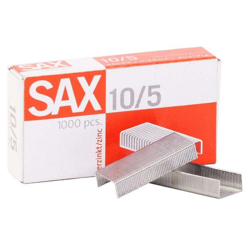 Скобы для степлера N10/5 SAX оцинкованные (2-20 лист.) 1000 шт вупаковке оптом