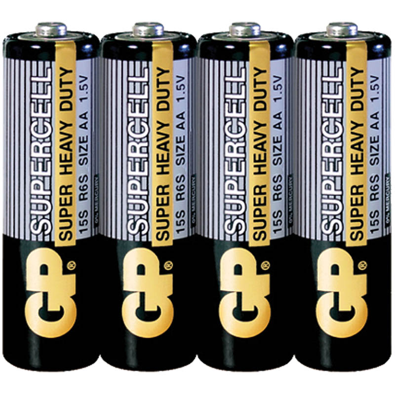 Батарейка GP Supercell AA (R06) 15S солевая, OS4 оптом