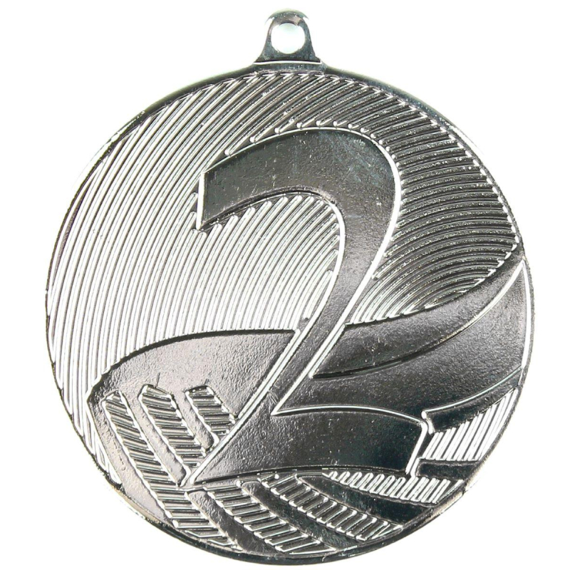 Медаль 2 место 50мм серебро MD1292 366853 оптом