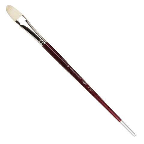 Кисть художественная KOH-I-NOOR щетина, плоская, овальная, 10, длинная ручка, блистер, 9936010013BL оптом