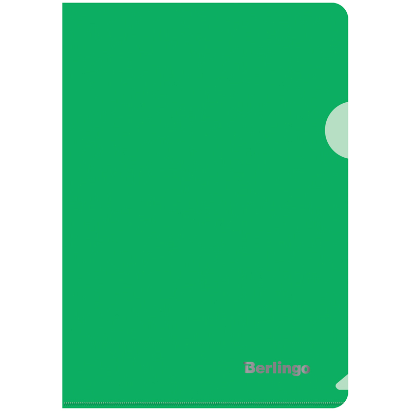 Папка-уголок Berlingo, А5, 180мкм, зеленая оптом