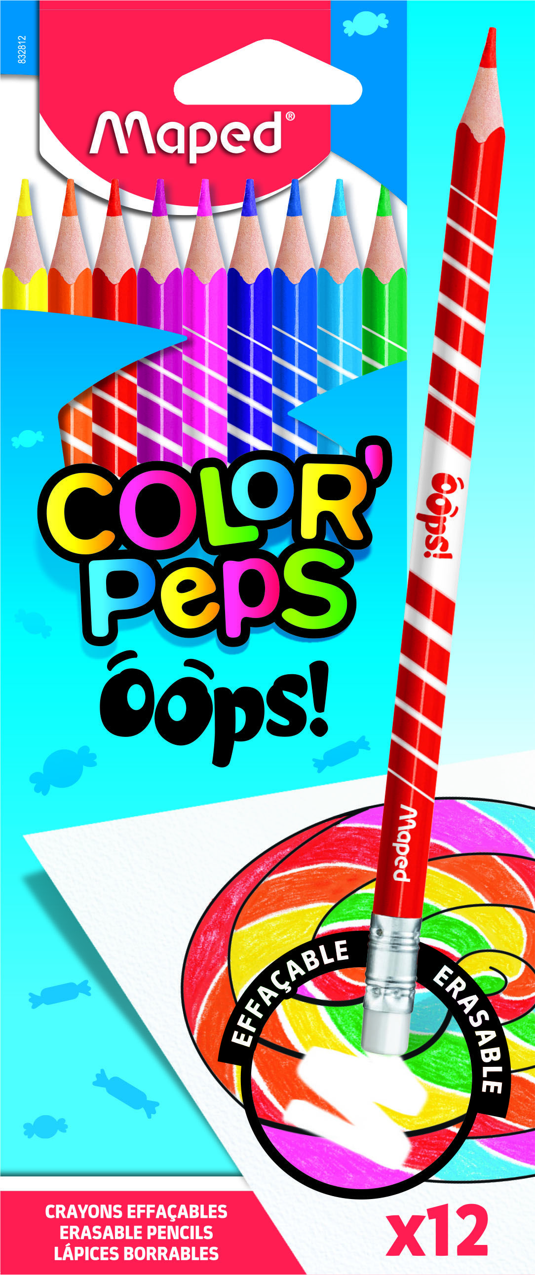   MAPED COLOR'PEPS OOPS , 12 , ,   ,   