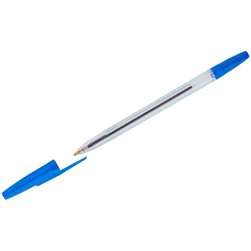 Ручка шариковая СТАММ "Офис" синяя, 0,7-1,0мм, тон оптом