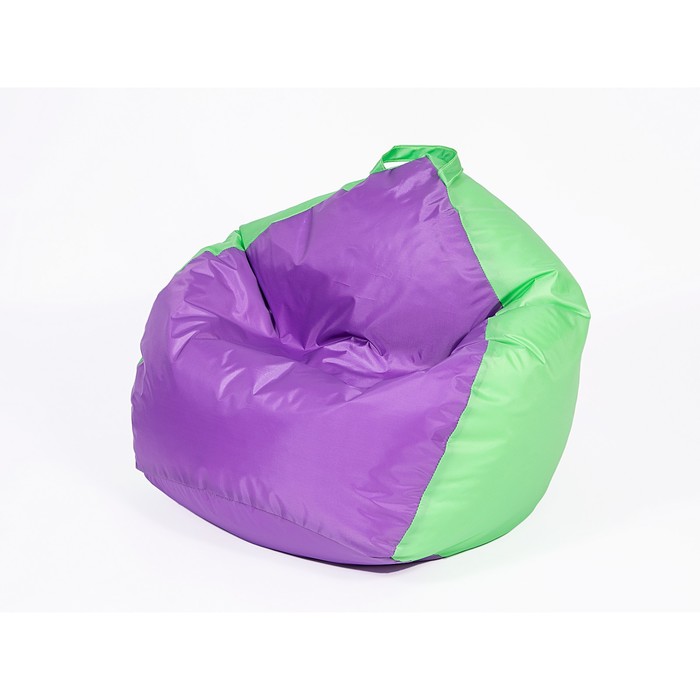 Кресло мешок «Кроха», ширина 70 см, высота 80 см, цвет фиолетово-салатовый, плащёвка оптом