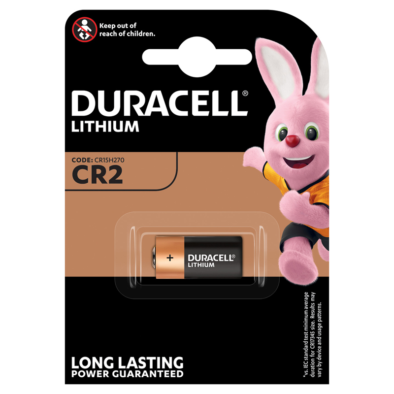 Батарейка Duracell CR2 3V литиевая, 1BL оптом