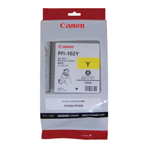   CANON (PFI-102Y) iPF500/510/F600/605/610/650/655/700/710/720, , , 130 , 0898B001 