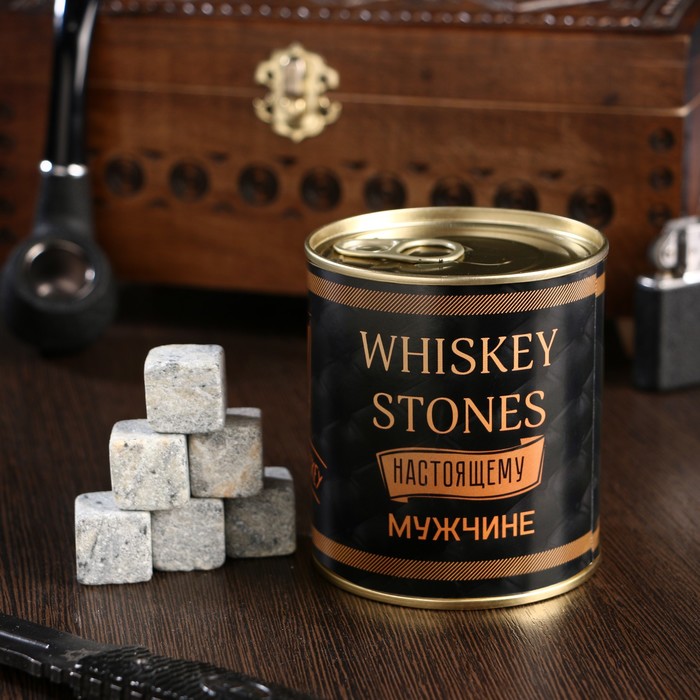Набор камней для виски "Whiskey stones. Vintage", в консервной банке, 9 шт. оптом