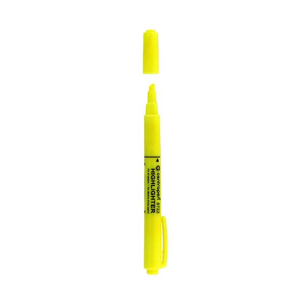 Маркер текстовый CENTROPEN FAX 1-4 мм желтый скошенный оптом