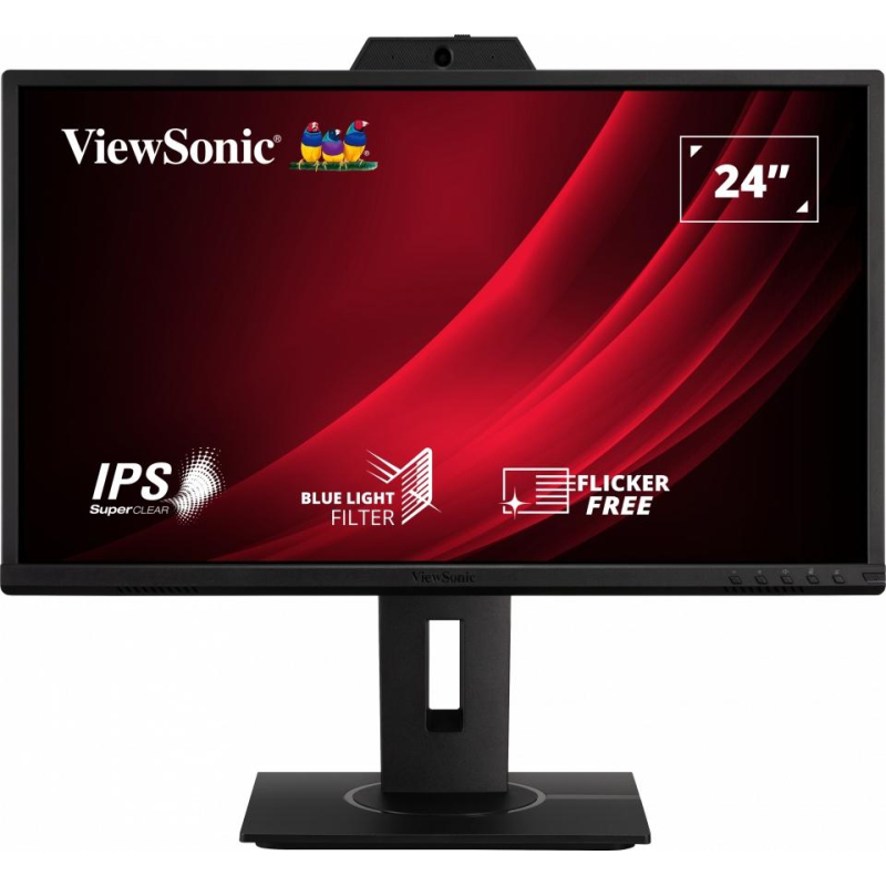  ViewSonic (VG2440V)24/FHD/IPS/60Hz/250cd/5ms/HDMI/DP/Webcam 