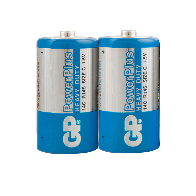 Батарейка GP PowerPlus C (R14) 14G солевая, OS2 оптом