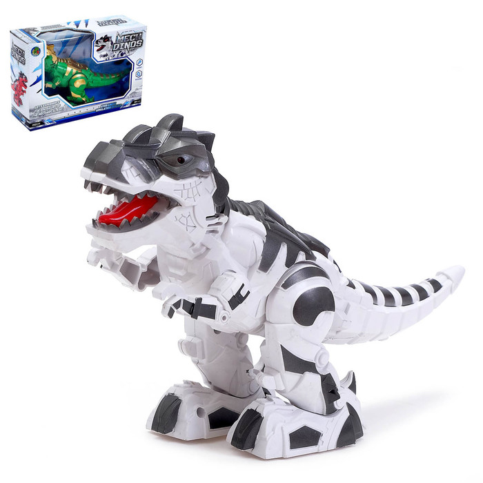 Динозавр-робот «Рекс», работает от батареек, световые и звуковые эффекты, МИКС оптом