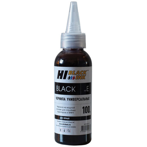 Чернила HI-BLACK для EPSON (Тип E) универсальные, черные 0,1 л, водные, 150701038001 оптом