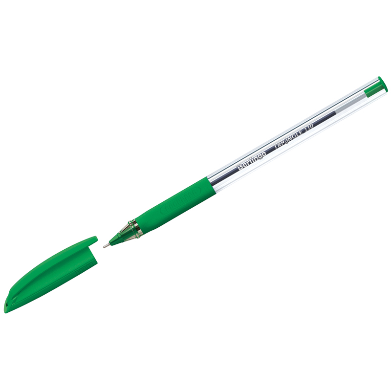 Ручка шариковая Berlingo "Triangle 110" зеленая, 0 оптом