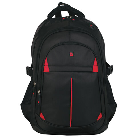 Рюкзак BRAUBERG TITANIUM для старшеклассников/студентов/молодежи, красные вставки, 45х28х18 см, 226376 оптом