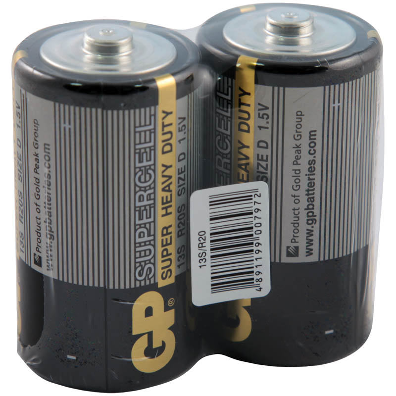 Батарейка GP Supercell D (R20) 13S солевая, OS2 оптом