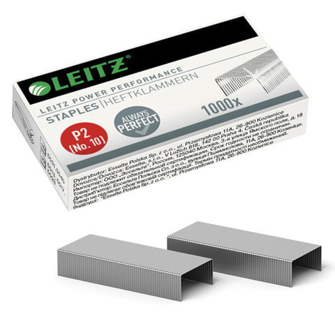 Скобы для степлера LEITZ "Power Performance P2"  10, 1000 шт., до 10 листов, 55770000 оптом