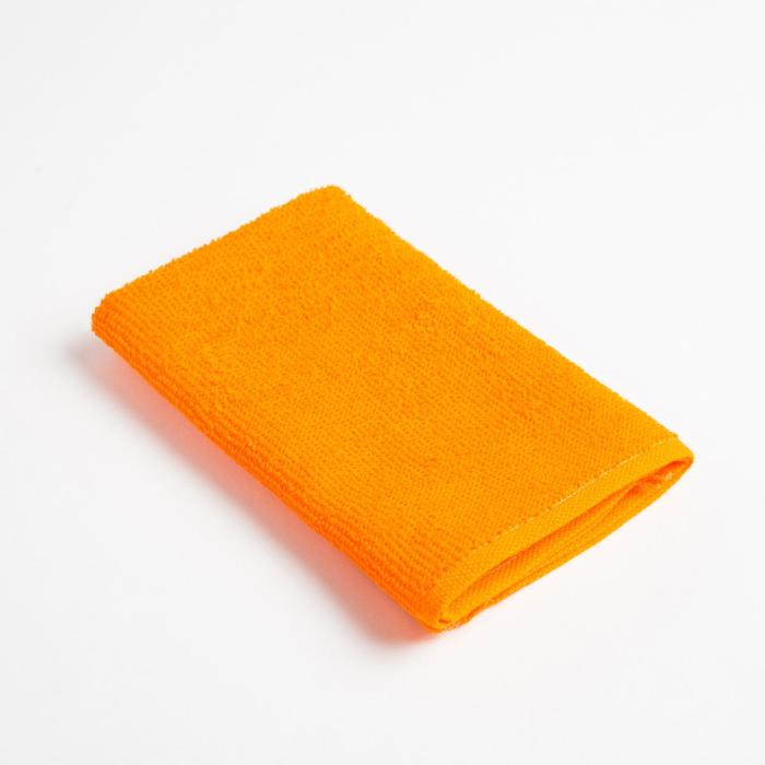 Полотенце махровое Экономь и Я 30х30 см, оранжевый, 100% хл оптом