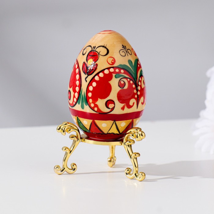 Яйцо "Пасхальное №65", высота 6,5 см, пучужская роспись оптом