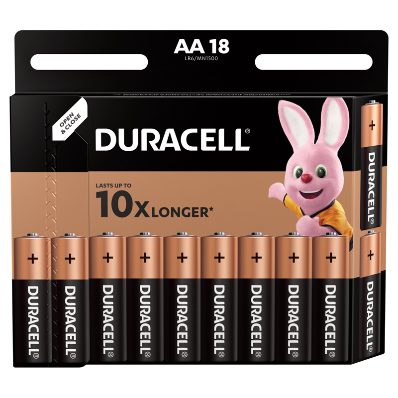 Батарейка Duracell Basic AA (LR06) алкалиновая, 18 оптом