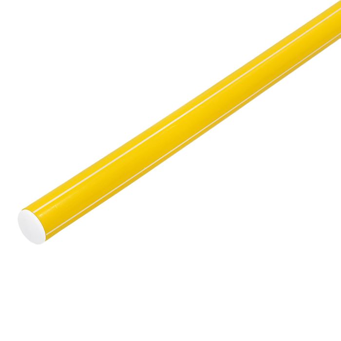 Палка гимнастическая 80 см, цвет жёлтый оптом