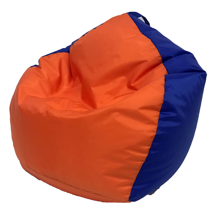Кресло-мешок «Кроха», ширина 70 см, высота 80 см, цвет оранжево-васильковый, плащёвка оптом