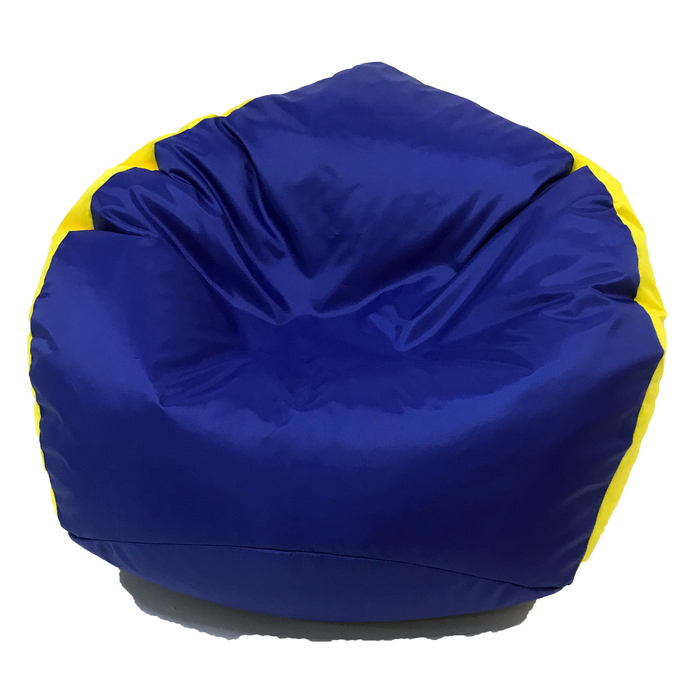 Кресло-мешок «Кроха», ширина 70 см, высота 80 см, цвет васильково-желтый, плащёвка оптом