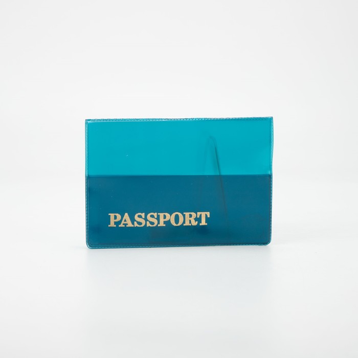 Обложка на паспорт, цвет тёмно-зелёный оптом