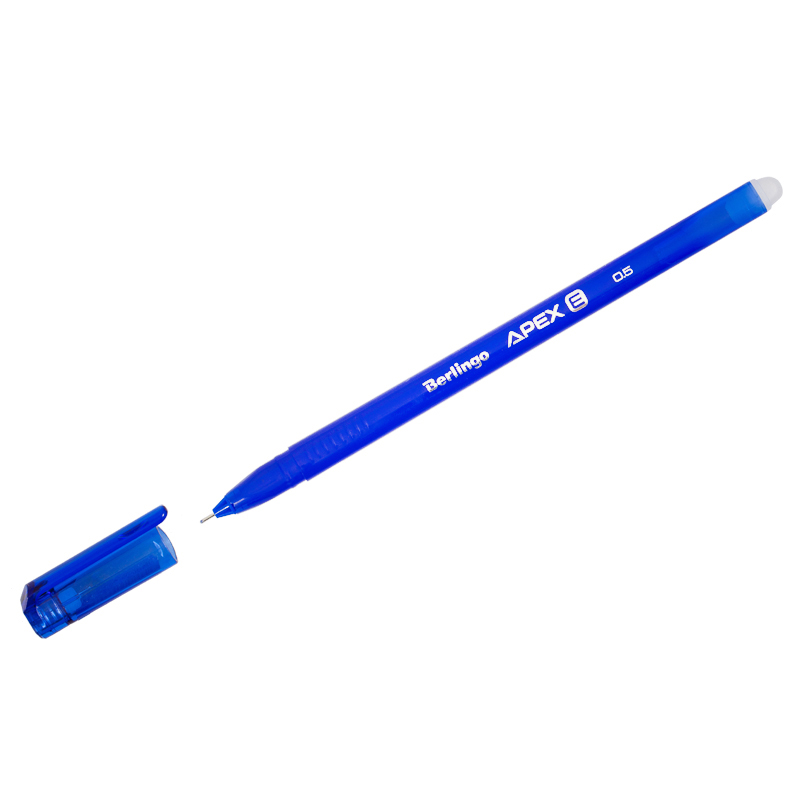 Ручка гелевая стираемая Berlingo "Apex E" синяя, 0 оптом