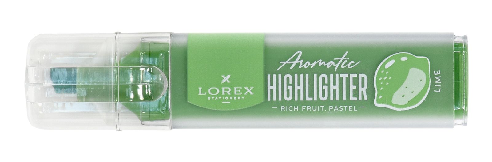Маркер текстовый LOREX Aromatic RICH FRUIT.PASTEL 13,5 мм, мятный, скошенный оптом
