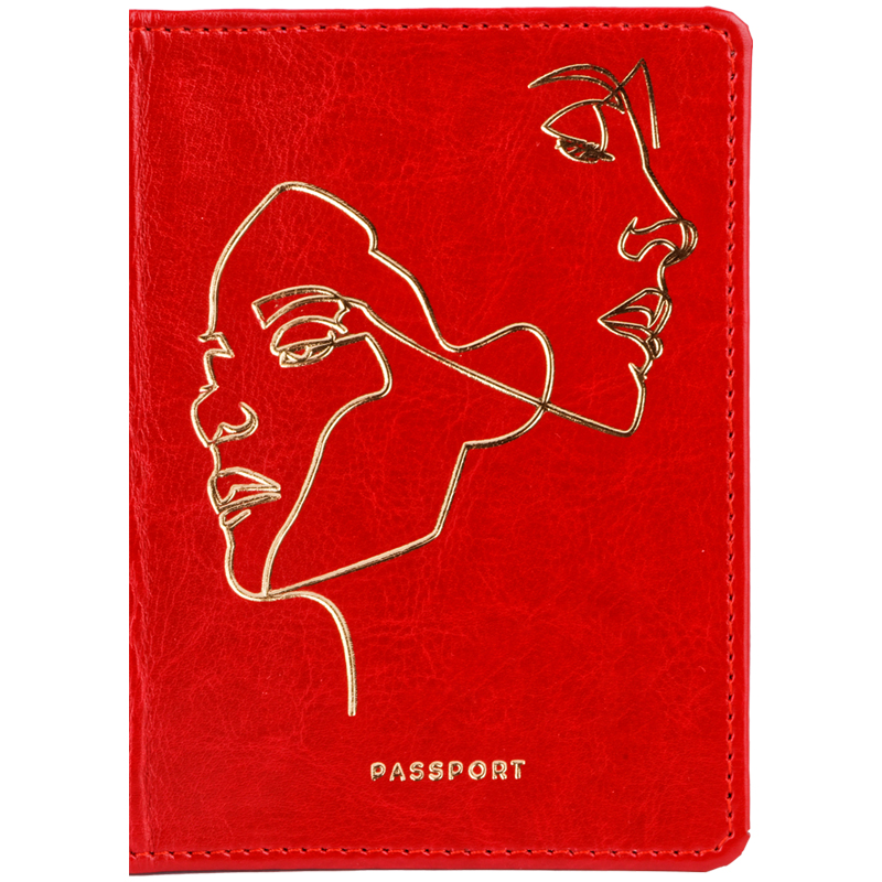 Обложка для паспорта OfficeSpace "Life line", иск. оптом