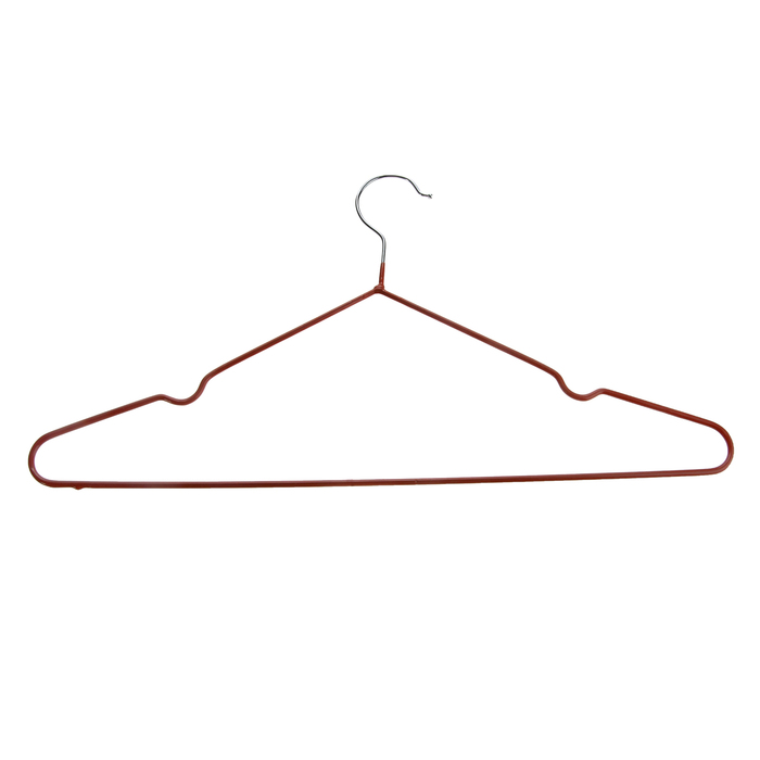 Вешалка-плечики для одежды Доляна, размер 40-44, антискользящее покрытие, цвет бронзовый оптом