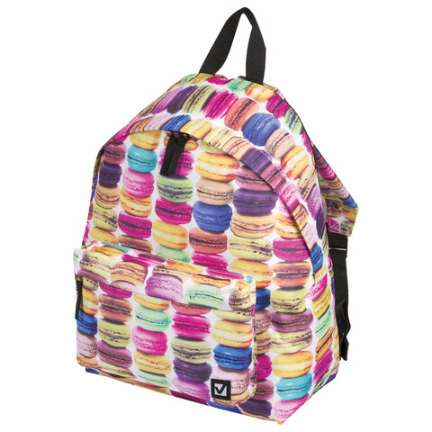 Рюкзак BRAUBERG, универсальный, сити-формат, разноцветный, Сладости, 20 литров, 41х32х14 см, 225370 оптом