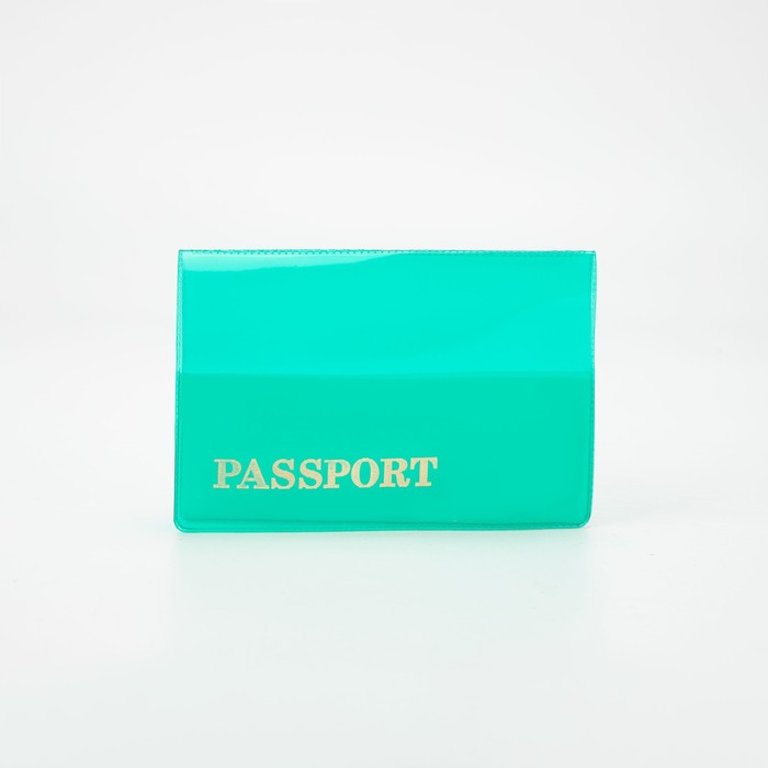 Обложка на паспорт, цвет светло-зелёный оптом