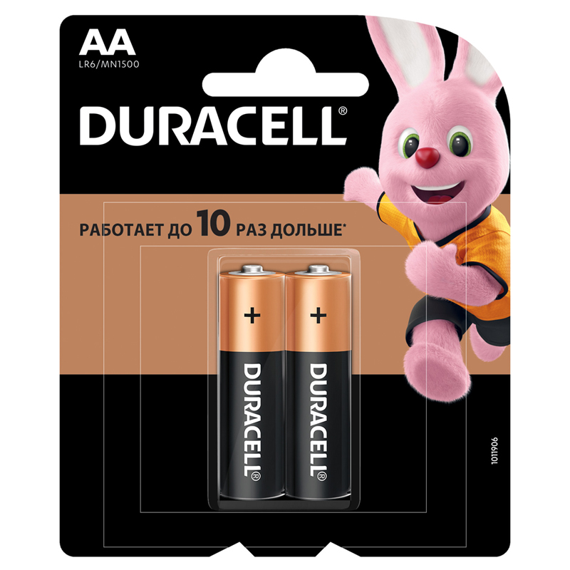 Батарейка Duracell Basic AA (LR06) алкалиновая, 2B оптом
